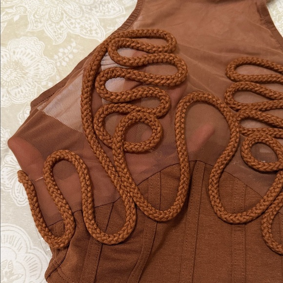 Fashion Nova Copper Skirt Set - Picture 3 of 8